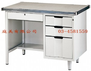 TMJ091-02 Ｈ型半港桌(附玻璃) W106xD6